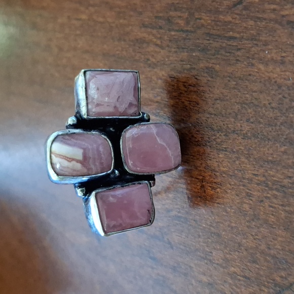 New Rhodochrosite 925 Silver Ring. - Picture 4 of 10